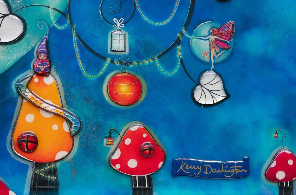 Fairy Lanterns - Unique Edition - SOLD OUT by artist Kerry Darlington - Wyecliffe Galleries