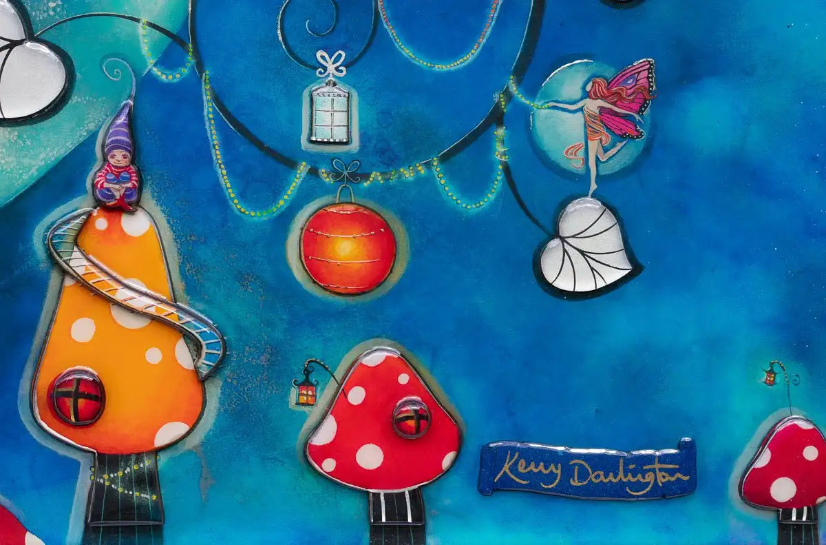 Fairy Lanterns - Unique Edition - SOLD OUT by artist Kerry Darlington - Wyecliffe Galleries
