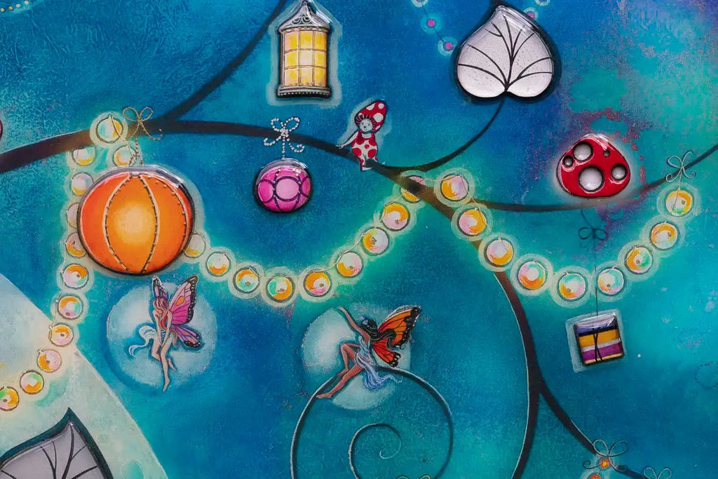 Fairy Lanterns - Unique Edition - SOLD OUT by artist Kerry Darlington - Wyecliffe Galleries