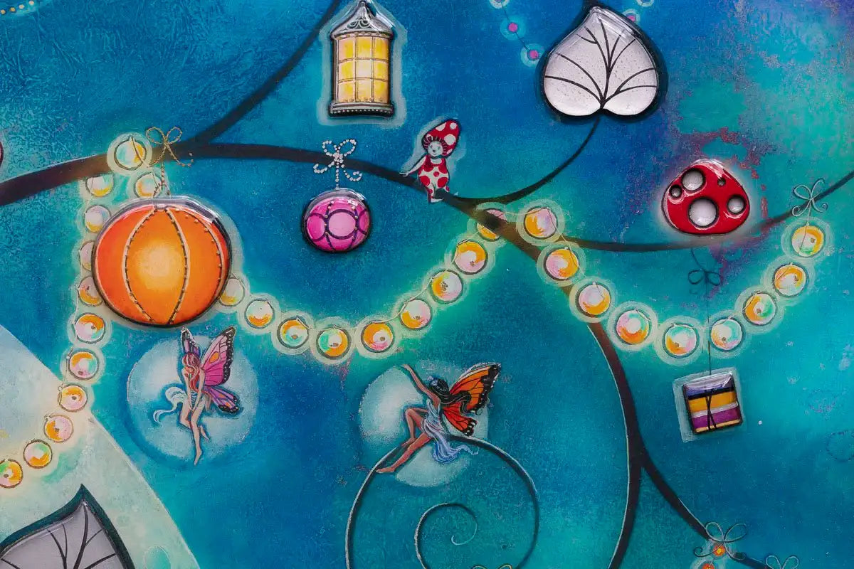 Fairy Lanterns - Unique Edition - SOLD OUT by artist Kerry Darlington - Wyecliffe Galleries