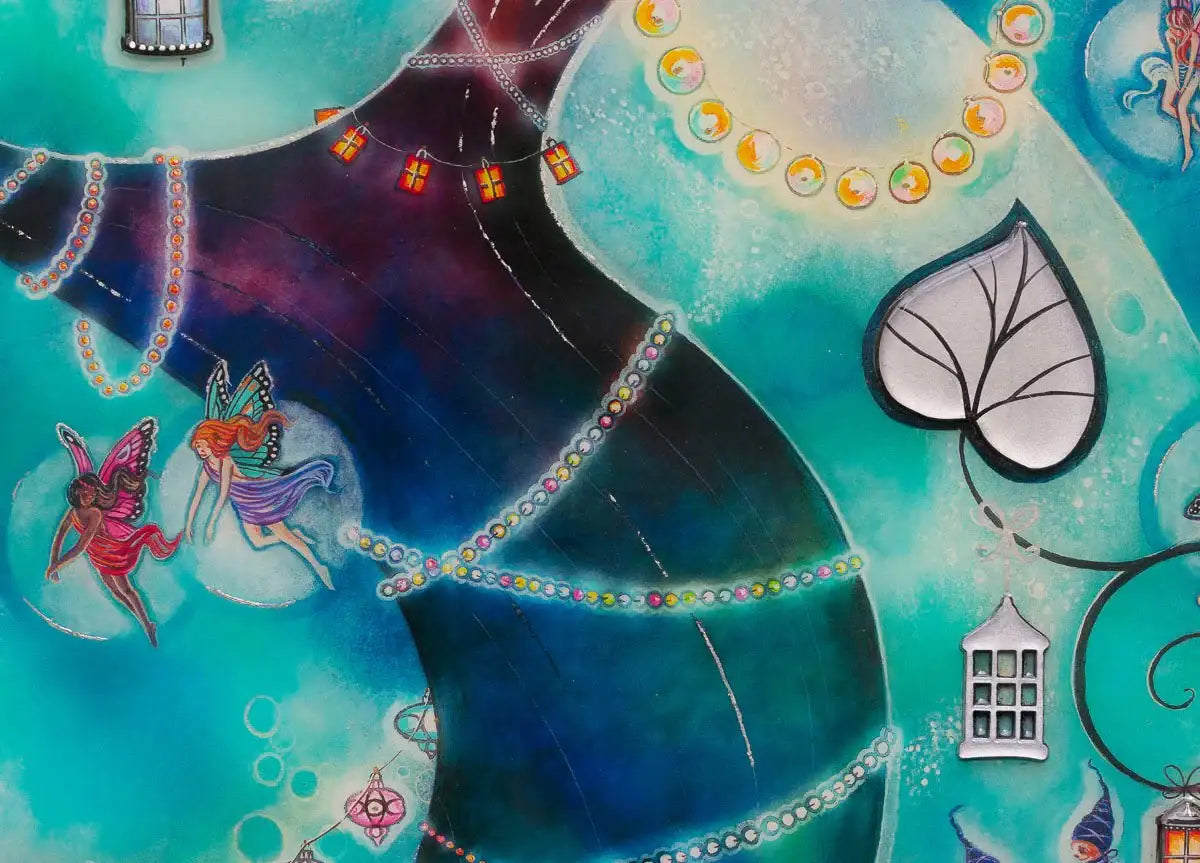 Fairy Lanterns - Unique Edition - SOLD OUT by artist Kerry Darlington - Wyecliffe Galleries