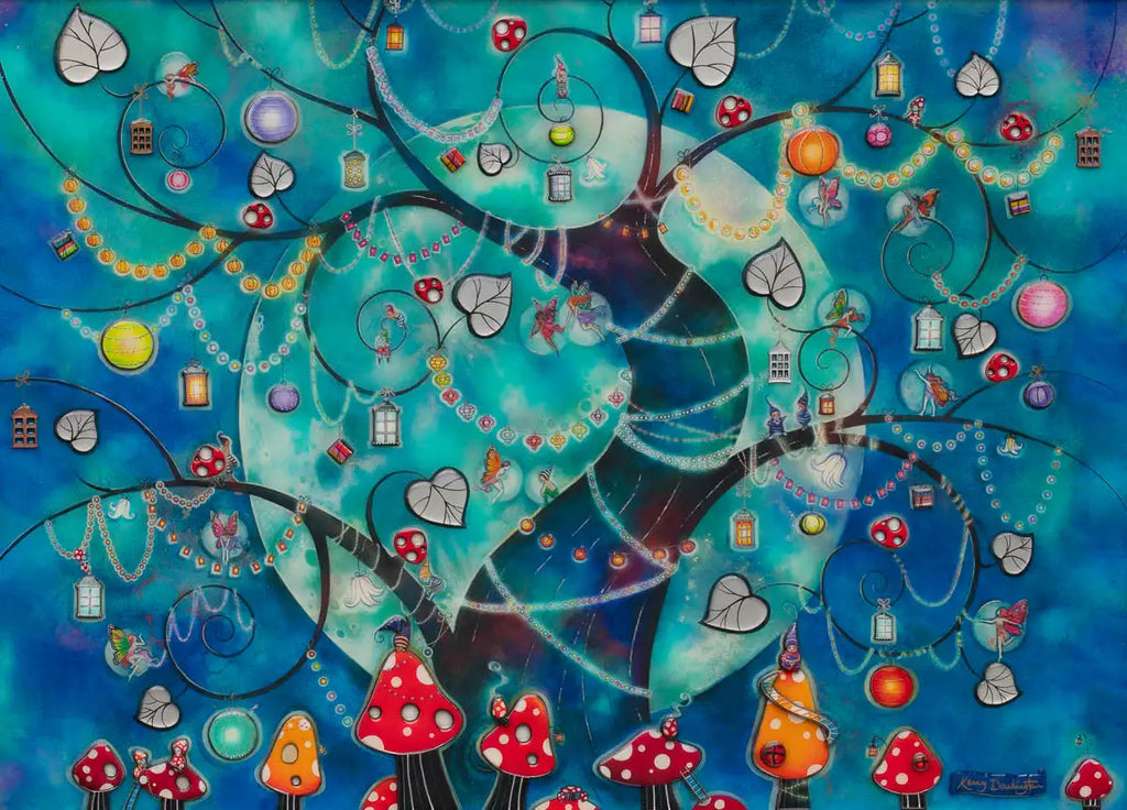 Fairy Lanterns - Unique Edition - SOLD OUT by artist Kerry Darlington - Wyecliffe Galleries