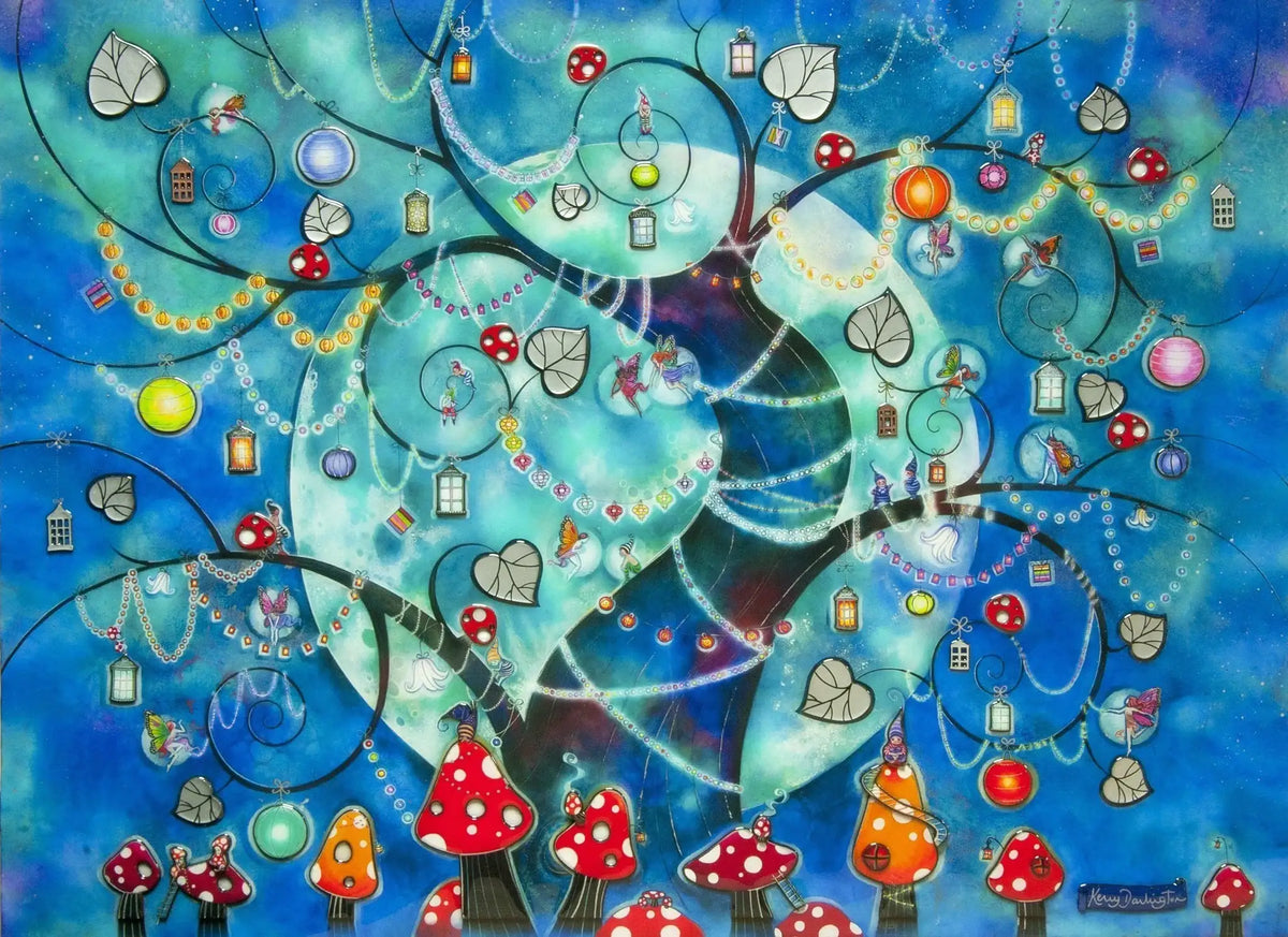 Fairy Lanterns - Unique Edition - SOLD OUT by artist Kerry Darlington - Wyecliffe Galleries