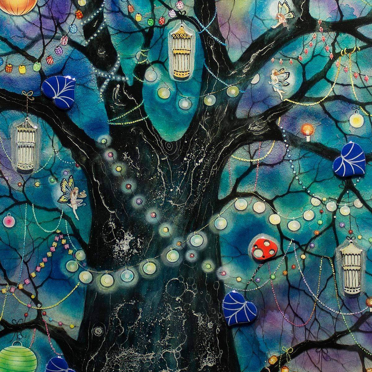 Fairy Lights - Edition - RARE - SOLD OUT by artist Kerry Darlington - Wyecliffe Galleries