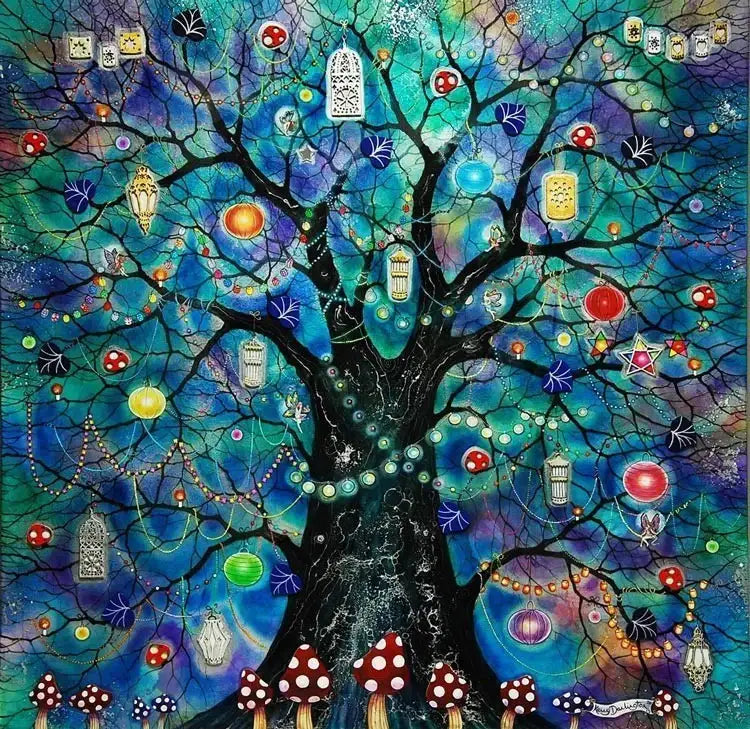 Fairy Lights - Edition - RARE - SOLD OUT by artist Kerry Darlington - Wyecliffe Galleries