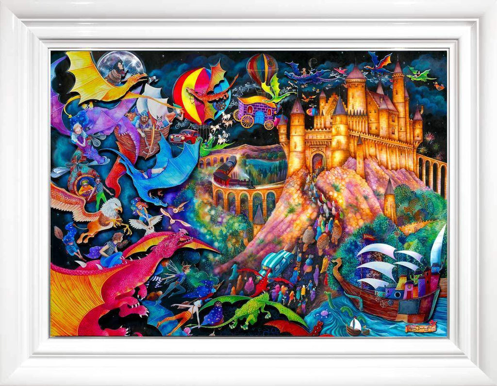 Flight of the Dragons - Edition by artist Kerry Darlington - Wyecliffe Galleries