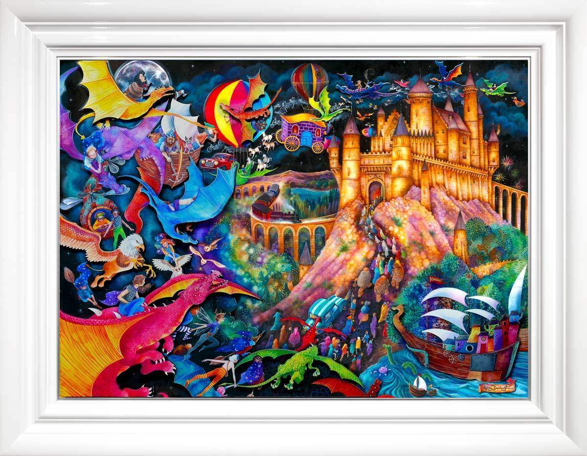 Flight of the Dragons - Edition by artist Kerry Darlington - Wyecliffe Galleries