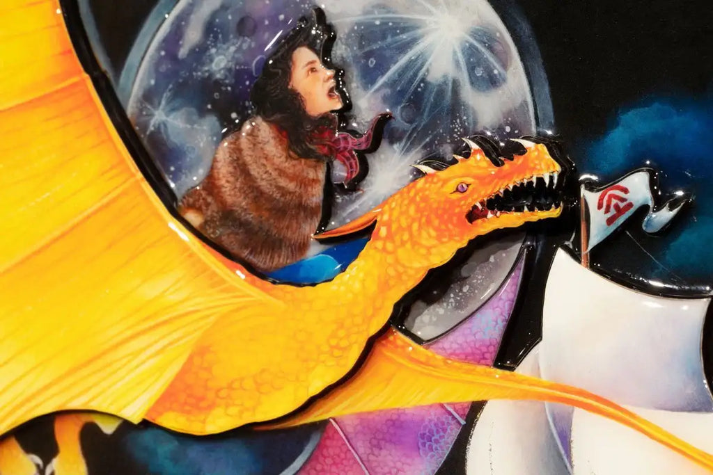 Flight of the Dragons - Edition by artist Kerry Darlington - Wyecliffe Galleries