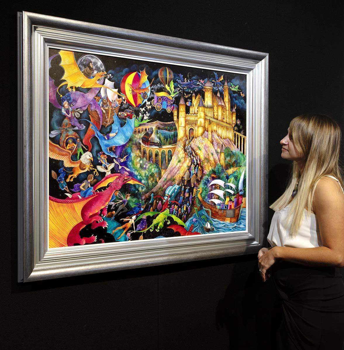 Flight of the Dragons - Original - SOLD by artist Kerry Darlington - Wyecliffe Galleries