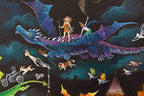 Flight of the Dragons - Original - SOLD by artist Kerry Darlington - Wyecliffe Galleries