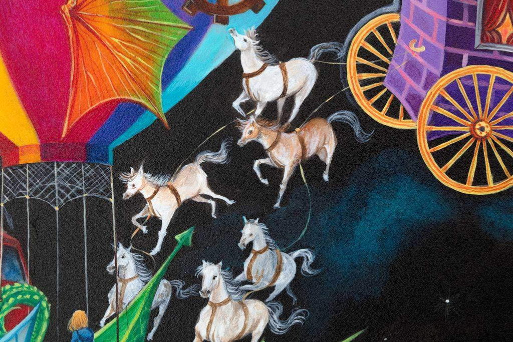 Flight of the Dragons - Original - SOLD by artist Kerry Darlington - Wyecliffe Galleries