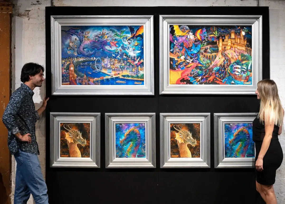 Flight of the Dragons - Original - SOLD by artist Kerry Darlington - Wyecliffe Galleries