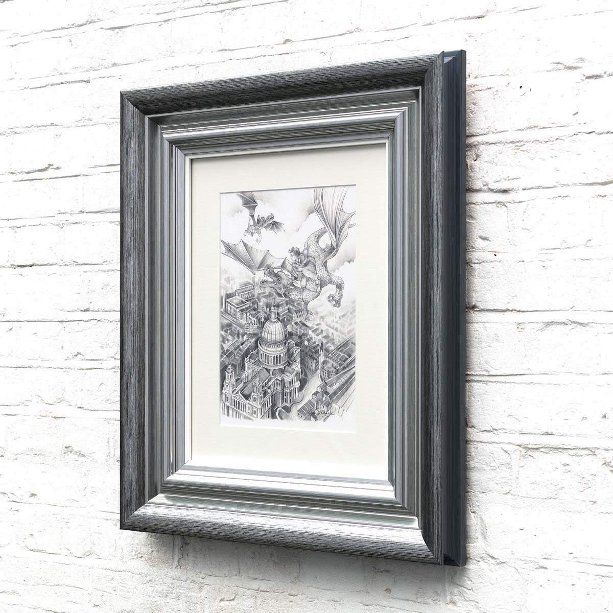 Flight Over St Pauls - Sketch Edition by artist Kerry Darlington - Wyecliffe Galleries