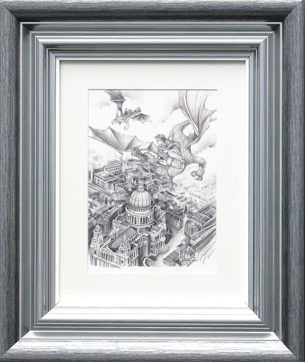 Flight Over St Pauls - Sketch Edition by artist Kerry Darlington - Wyecliffe Galleries