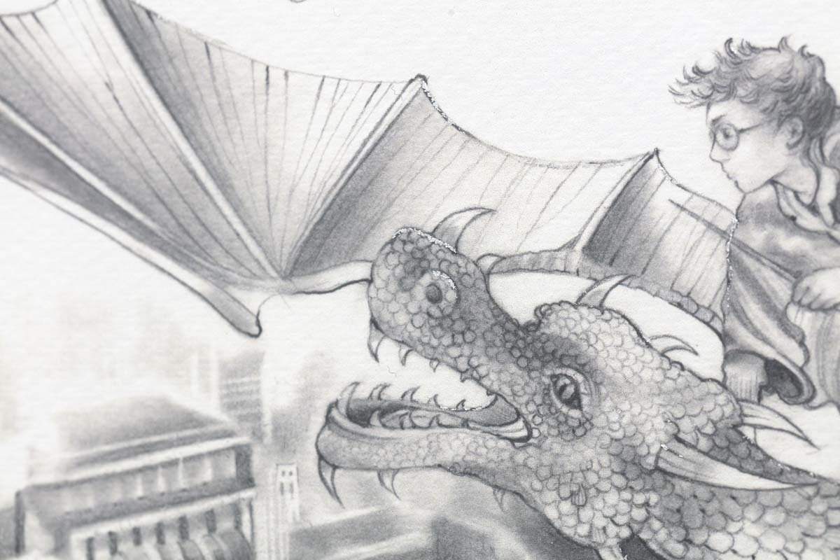 Flight Over St Pauls - Sketch Edition by artist Kerry Darlington - Wyecliffe Galleries