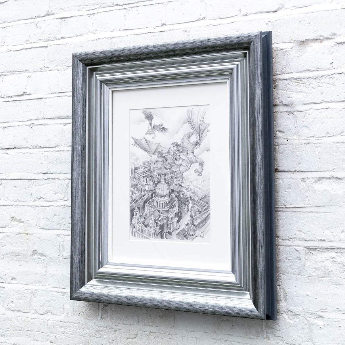 Flight Over St. Pauls - Original - SOLD by artist Kerry Darlington - Wyecliffe Galleries