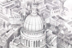 Flight Over St. Pauls - Original - SOLD by artist Kerry Darlington - Wyecliffe Galleries
