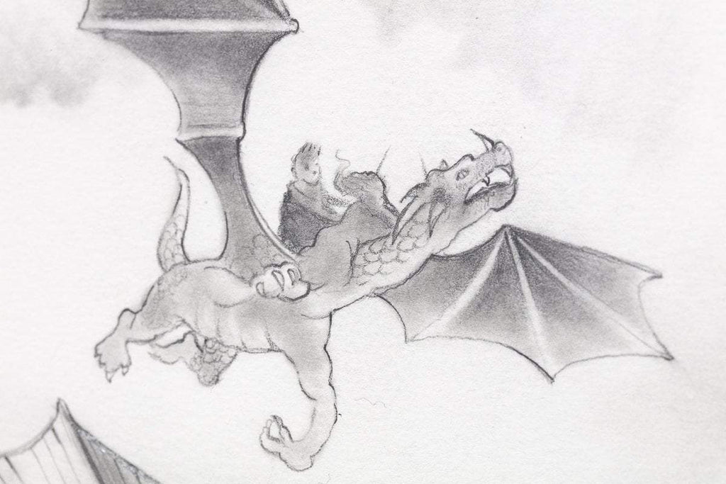 Flight Over St. Pauls - Original - SOLD by artist Kerry Darlington - Wyecliffe Galleries