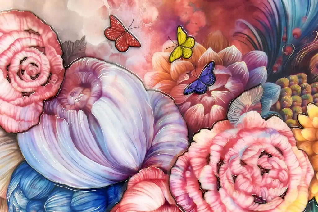 Floral - Edition by artist Kerry Darlington - Wyecliffe Galleries