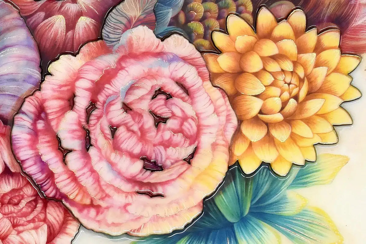 Floral - Edition by artist Kerry Darlington - Wyecliffe Galleries