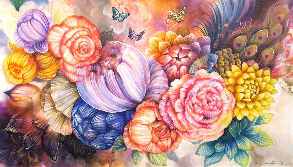 Floral - Original - SOLD Kerry Darlington