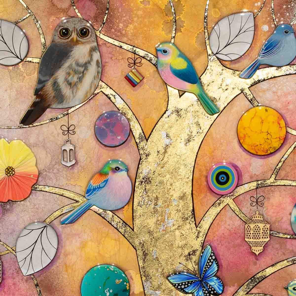 Flourishing - Original - SOLD by artist Kerry Darlington - Wyecliffe Galleries