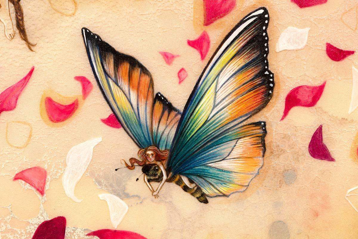 Flying Home - Published Original - SOLD by artist Kerry Darlington - Wyecliffe Galleries