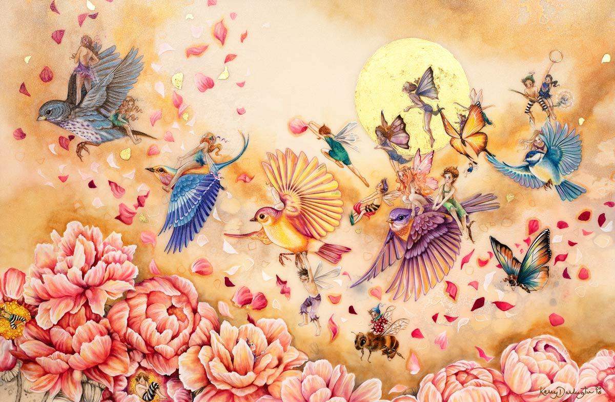 Flying Home - Published Original - SOLD by artist Kerry Darlington - Wyecliffe Galleries