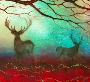 Free Spirits - SOLD OUT by artist Kerry Darlington - Wyecliffe Galleries