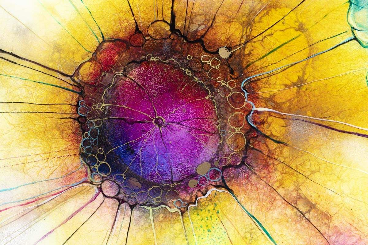 Full Bloom - Original - SOLD by artist Kerry Darlington - Wyecliffe Galleries