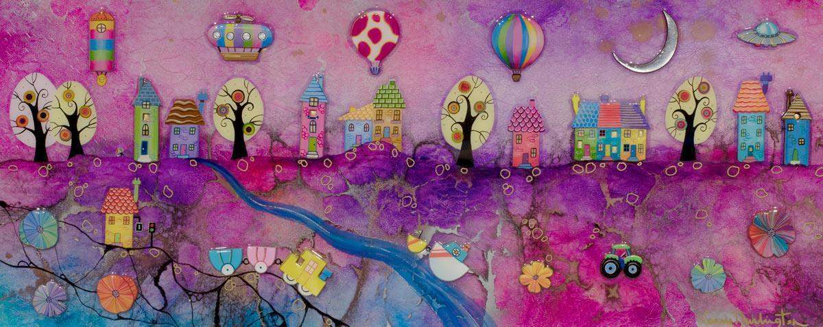 Ganymede Row - Original - SOLD by artist Kerry Darlington - Wyecliffe Galleries
