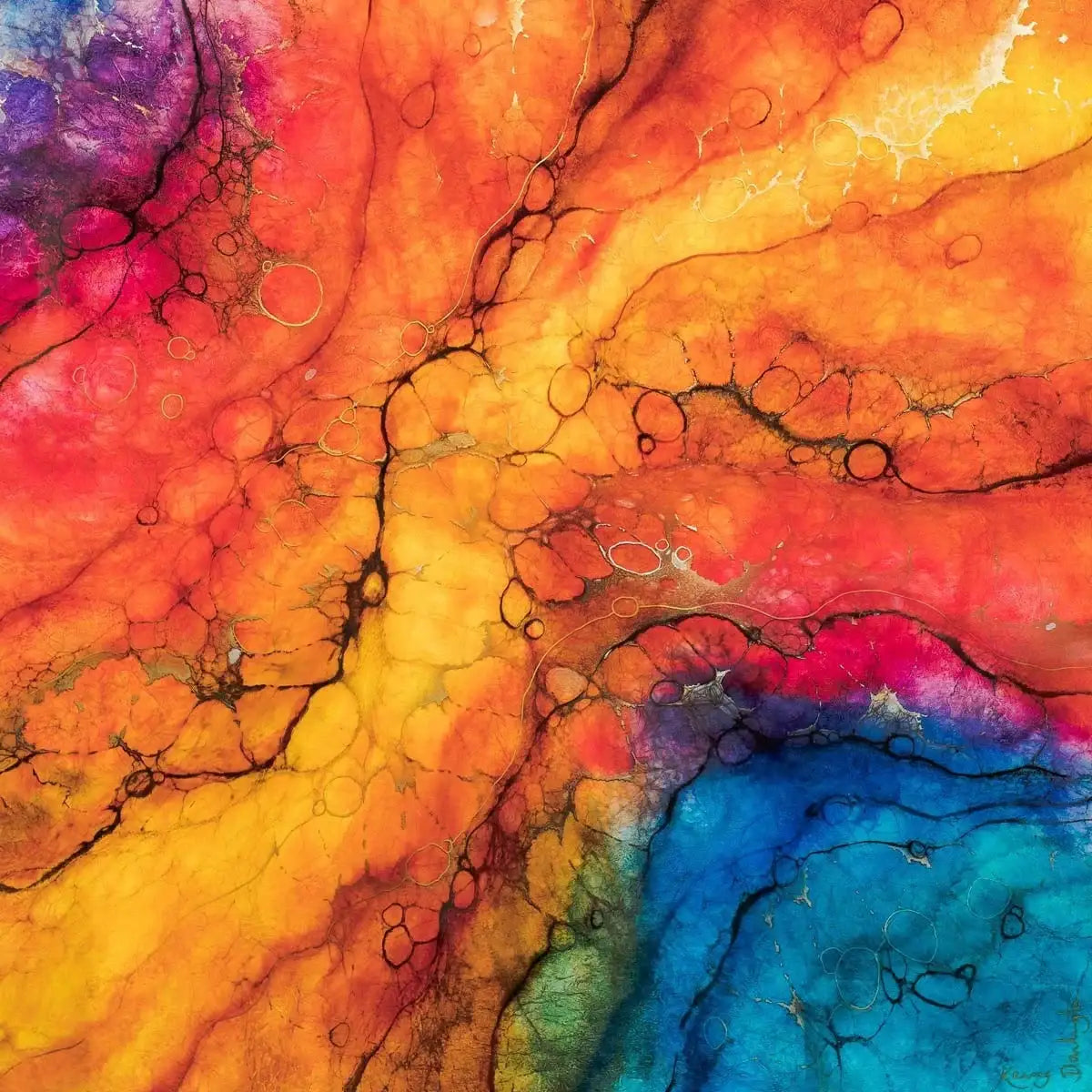 Gemalda Caldera - ORIGINAL - SOLD by artist Kerry Darlington - Wyecliffe Galleries