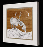 Gerda and the Reindeer - Original - SOLD by artist Kerry Darlington - Wyecliffe Galleries