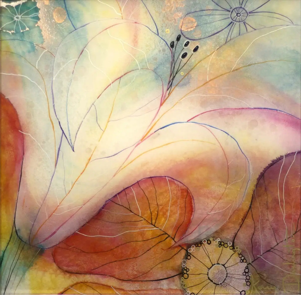 Glory Lily - ORIGINAL - SOLD by artist Kerry Darlington - Wyecliffe Galleries