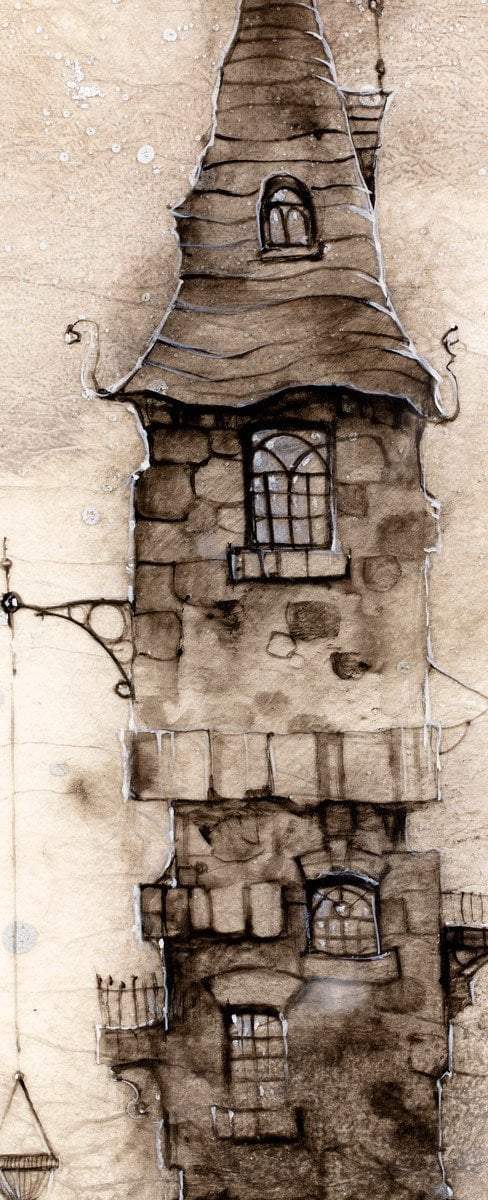 Godrics Lane - Original - SOLD by artist Kerry Darlington - Wyecliffe Galleries