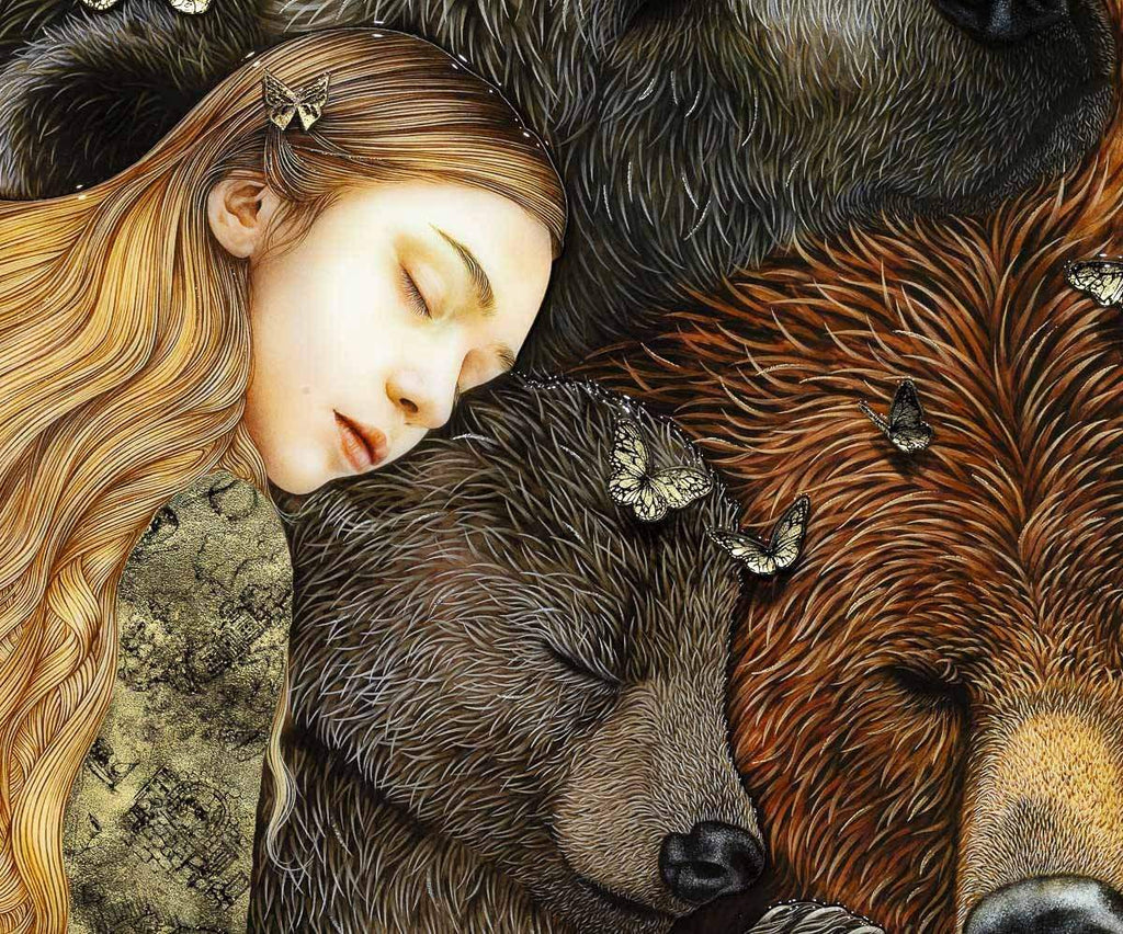 Goldilocks and The Three Bears - Rare Edition - SOLD by artist Kerry Darlington - Wyecliffe Galleries