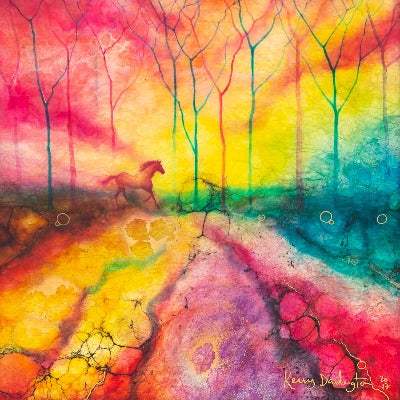 Hamsa - Original by artist Kerry Darlington - Wyecliffe Galleries