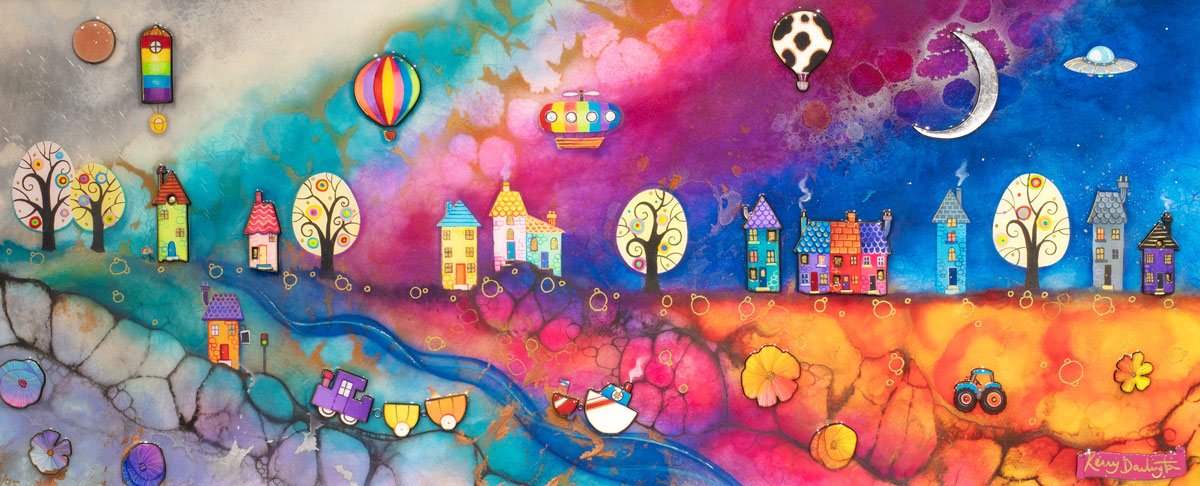 Happy Valley - Edition - SOLD OUT by artist Kerry Darlington - Wyecliffe Galleries