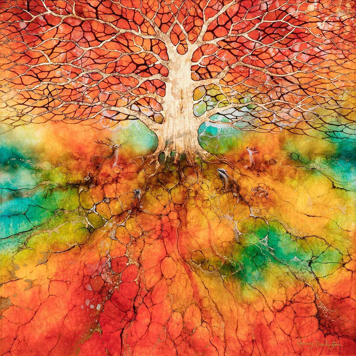 Hear My Truth - Original - SOLD by artist Kerry Darlington - Wyecliffe Galleries