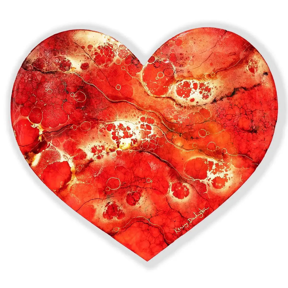 Heart of Gold - Edition - SOLD by artist Kerry Darlington - Wyecliffe Galleries