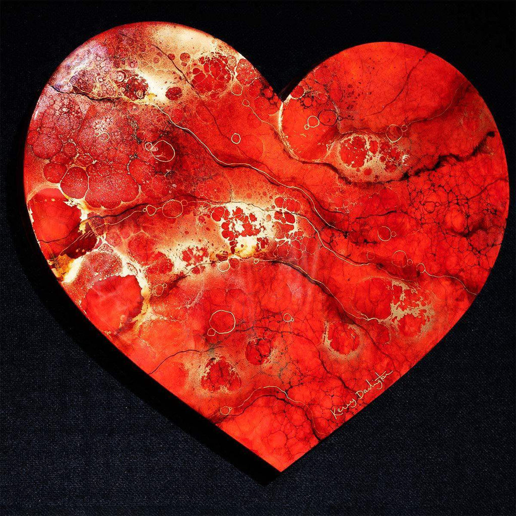 Heart of Gold - Edition - SOLD by artist Kerry Darlington - Wyecliffe Galleries