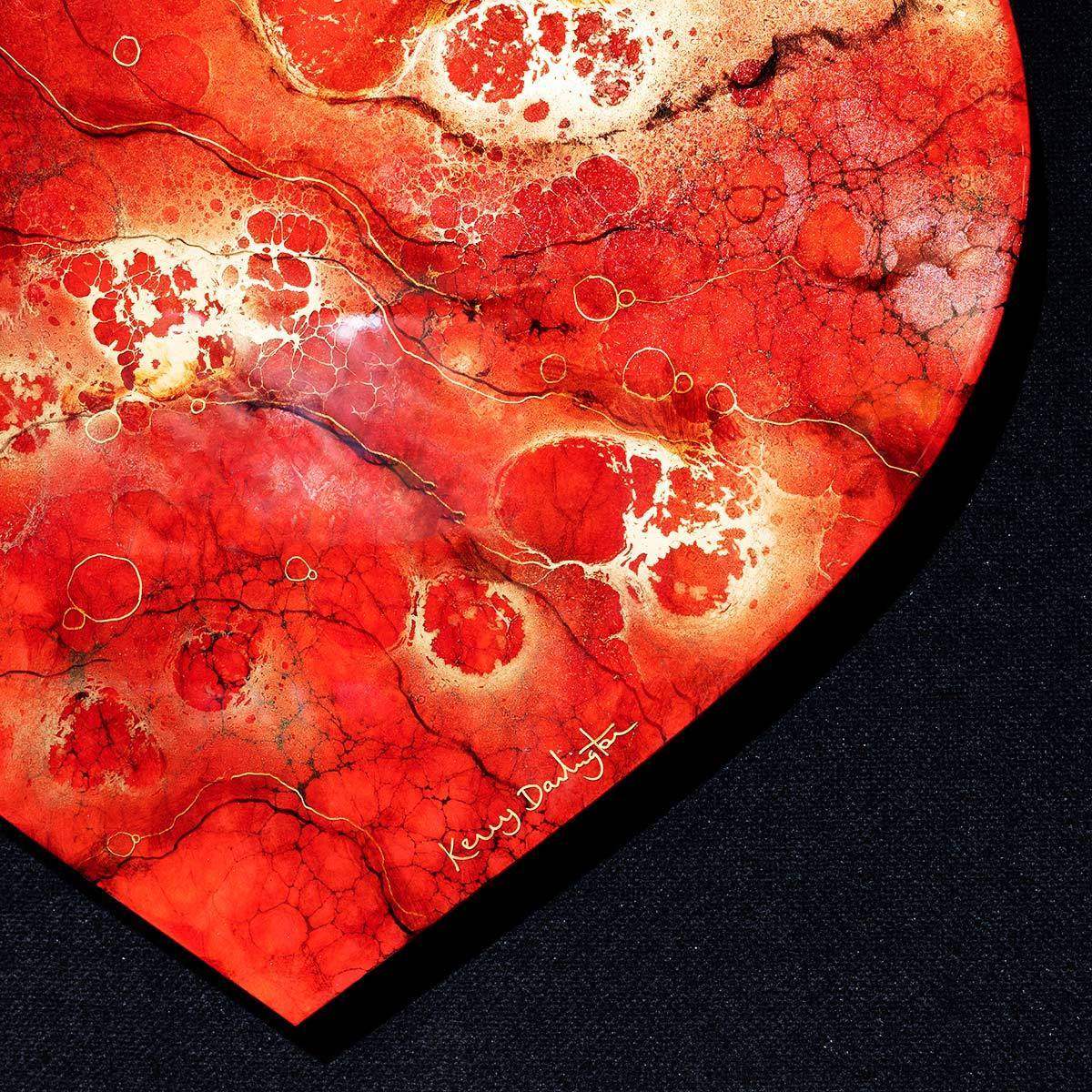 Heart of Gold - Edition - SOLD by artist Kerry Darlington - Wyecliffe Galleries