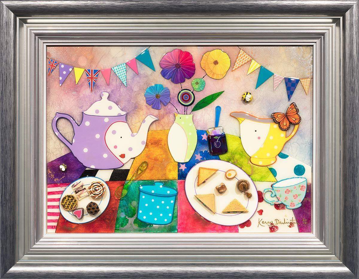 High Tea At Puddletown - Original - SOLD by artist Kerry Darlington - Wyecliffe Galleries