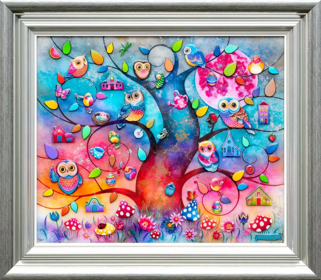 Hoots and Chirps - Edition by artist Kerry Darlington - Wyecliffe Galleries