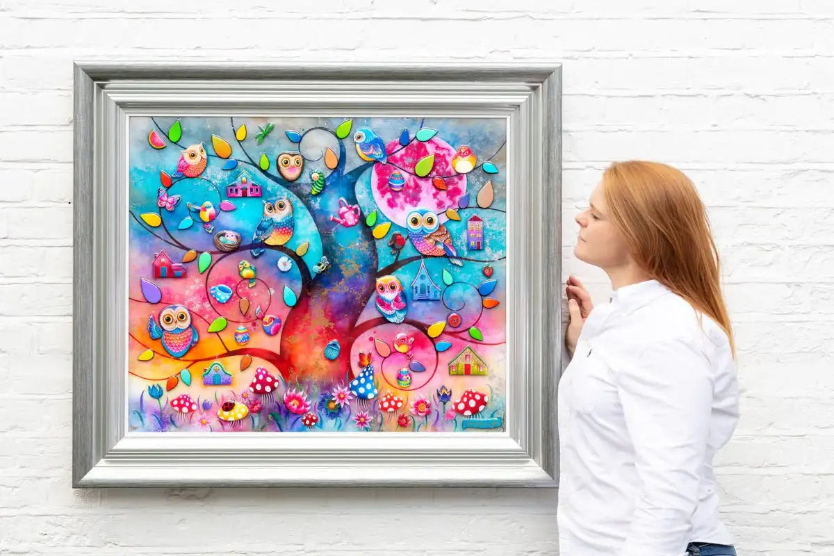 Hoots and Chirps - Edition by artist Kerry Darlington - Wyecliffe Galleries