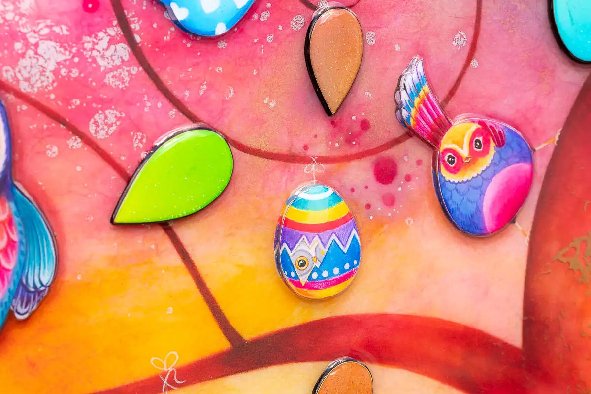 Hoots and Chirps - Edition by artist Kerry Darlington - Wyecliffe Galleries