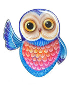 Hoots and Chirps - GOLD Edition by artist Kerry Darlington - Wyecliffe Galleries