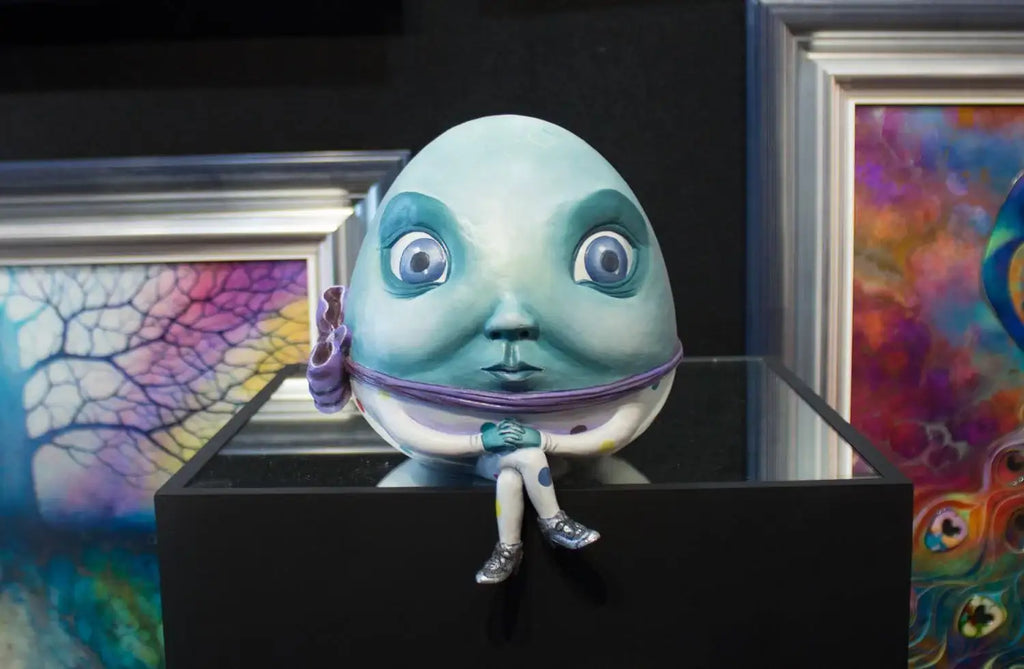 Humpty Dumpty Sculpture - Unique Edition by artist Kerry Darlington - Wyecliffe Galleries