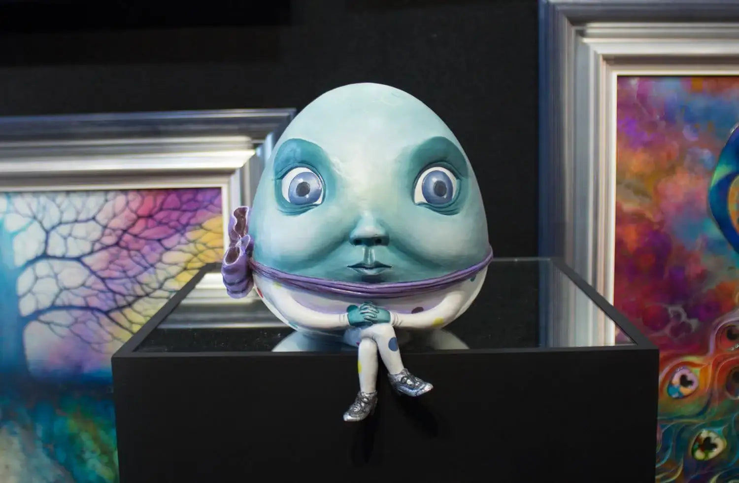 Humpty Dumpty Sculpture - Unique Edition by artist Kerry Darlington - Wyecliffe Galleries