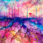 Into The Unknown - Original - SOLD by artist Kerry Darlington - Wyecliffe Galleries